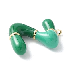 Pendentifs d'émail en laiton &nbsp;KK-E093-03G-Z-02
