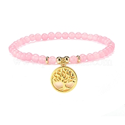 Ensemble de bracelets extensibles en pierre&nbsp;BJEW-JB07332
