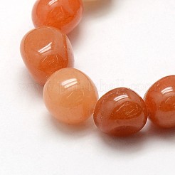 Rosso naturale avventurina pepite fili di perline&nbsp;X-G-L154-12