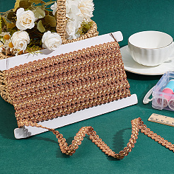 Rubans de dentelle tressée en polyester&nbsp;OCOR-WH0092-17B
