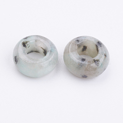 Natürliche Sesam Jaspis / Kiwi Jaspis Perlen&nbsp;X-G-K216-01E