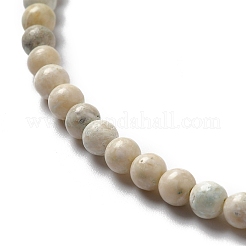 Fili di perline di magnesite naturale&nbsp;X-G-L555-02A-01