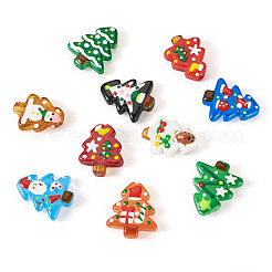 10 pz 10 stili tema natalizio perline di lampwork fatte a mano&nbsp;LAMP-TA0001-44B