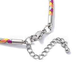 Fabrication de bracelets tressés en cordon polyester&nbsp;MAK-Z003-01P-25