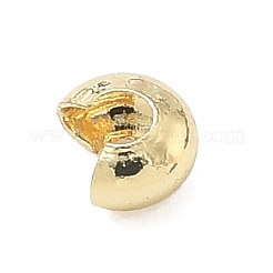 Couvre de perles à écraser en laiton &nbsp;X-KK-C156-08A-G