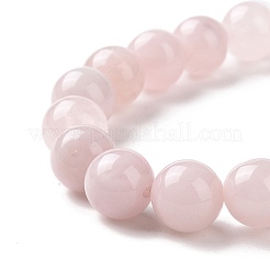 Brazaletes naturales de cuarzo rosa&nbsp;BJEW-K212-C-045