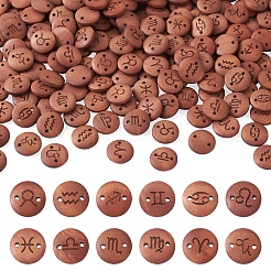 240 Stück 12 Stile lasergeschnittene Holzverbinder-Charms&nbsp;WOOD-CD0001-34