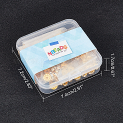 150 Stück Strass-Abstandshalterperlen aus Messing in 3 Stilen&nbsp;RB-NB0001-20-NF