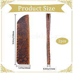 Stifthalter aus Rindsleder mit Blumenmuster&nbsp;AJEW-WH0348-56