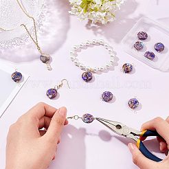 12 Stück 2 Stil natürliche Imperial Jaspis Verbinder Charms&nbsp;FIND-FG0001-54