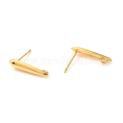 Messing Ohrstecker Zubehör&nbsp;X-KK-F824-003G