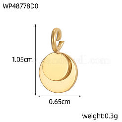 Pendentifs en acier inoxydable 304&nbsp;STAS-OY016-38G