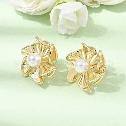 Boucles d'oreilles en laiton pour femmes&nbsp;EJEW-F422-01A-G
