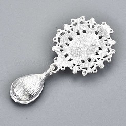 Flache Cabochons aus legiertem Aluminium&nbsp;RB-S063-11S