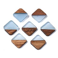 Cabochon in resina e legno di noce&nbsp;RESI-S358-A-90F