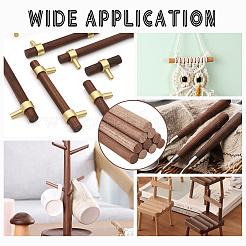 Runde Walnussholzstäbchen&nbsp;WOOD-WH0034-27A