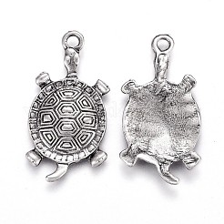 Tibetischer stil Aluminium Anhänger & Charms&nbsp;TIBEP-A040-029TAS-NR
