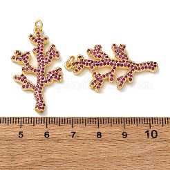 Pendentifs avec zircon cubiques à micro-pavés en laiton&nbsp;KK-A271-04G-02