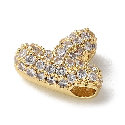 Perles de zircone cubique micro pave en Laiton&nbsp;KK-P290-61G-Y