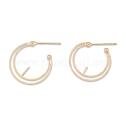 Fornituras de aretes de latón&nbsp;KK-N232-480