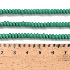 Abalorios de turquesas sintéticas hebras&nbsp;G-Z110-B01-2x4mm-04