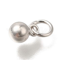 925 ciondolo rotondo in argento sterling placcato rodio&nbsp;STER-G043-08A-P