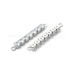 Verbindungsanhänger mit durchsichtigem Zirkonia-Pavé aus Messing&nbsp;XGRQ3P964-643P