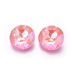 Facettierten Glas wies Strass Cabochons zurück&nbsp;GLAA-L021-E