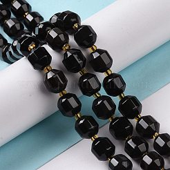 Natürlichen Obsidian Perlen Stränge&nbsp;G-G990-F11