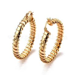 Pendientes de aro de latón&nbsp;LS-EJEW-Z117-01G