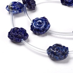 Natürlicher Lapislazuli Perlenstränge&nbsp;G-I194-35B