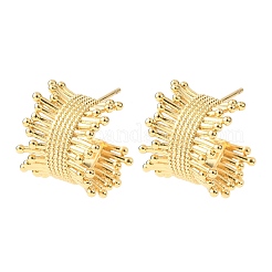 Pendientes de latón con forma de C&nbsp;EJEW-D346-02G