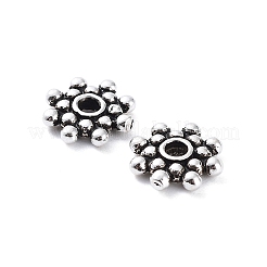 925 perline distanziatrici a doppia margherita in argento sterling tailandese&nbsp;STER-NH0001-10AS