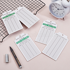 Étiquettes d'enregistrement de sécurité d'inspection quotidienne en papier recto verso avec trou de suspension&nbsp;DIY-WH0723-033A