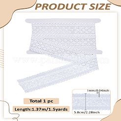 Ruban plat en dentelle de coton à motif floral&nbsp;OCOR-LP0003-21