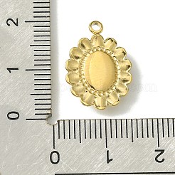 Ionenplattierung (IP) aus echtem 14 Karat vergoldetem 304 Edelstahl mit Glasanhänger&nbsp;FIND-Z028-30D