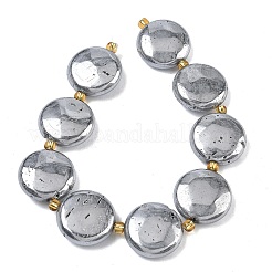 Galvanisierte natürliche Druzy Geode Kristallperlen Stränge&nbsp;G-G459-04K