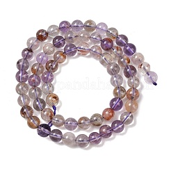 Stränge aus natürlichen violetten Phantomquarz-Lodolith-Quarzperlen&nbsp;LS-G-R446-6mm-01A