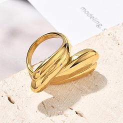 Fingerringe aus Edelstahl 304&nbsp;RJEW-Q012-27G