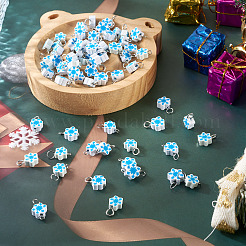 100 Stück 2 Stil handgemachte Polymer Clay Anhänger und Verbinder Charms&nbsp;PALLOY-TAC0250