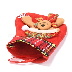 Tissu suspendu bas de noël&nbsp;HJEW-B003-03