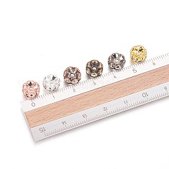 Messing Strass Zwischen perlen&nbsp;RB-JP0002-08