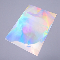 Adhesivo láser autoadhesivo impermeable a4, con adhesivo en la espalda, para papel artesanal de tarjetas de diy, Rectángulo, colorido, 29.7x21x0.02 cm