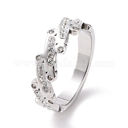 Овальное кольцо на палец с кристаллами и стразами, 304 украшение из нержавеющей стали для женщин, цвет нержавеющей стали, размер США 7 (17.3 мм)
