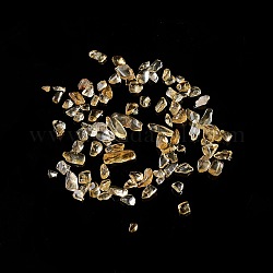 Chips perles en citrine naturelle, pas de trous / non percés, 2~12x2~10x1~3mm