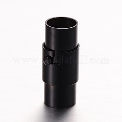 304 Edelstahl-Verschlussrohr-Magnetverschluss, Kolumne, Metallgrau, 17x7 mm, Bohrung: 5 mm