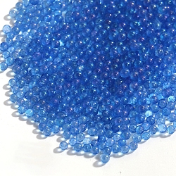 Diy lumineux nail art décoration mini perles de verre, minuscules perles de clou de caviar, brillent dans le noir, ronde, bleu royal, 2mm