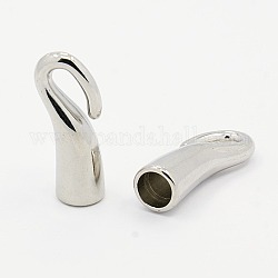 CCB Plastic S Hook Clasps, Nickel, 26x11x8mm, Hole: 6x4mm, Inner: 6mm, about 630pcs/500g