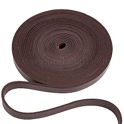 Cordón de cuero de vaca plano gorgecraft, para la fabricación de la joya, color mezclado, 12x2mm