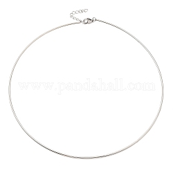 304 Stainless Steel Necklaces, Stainless Steel Color, 0.06 inch(0.15cm), Inner Diameter: 5.00 inch(12.7cm)